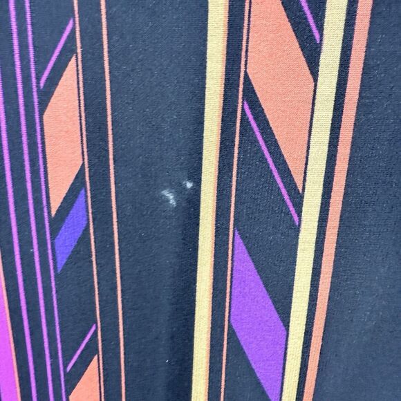 Cato Dress Womens Sz Med Black Pink Orange Sleeveless Abstract Print V-Neck - Picture 5 of 10